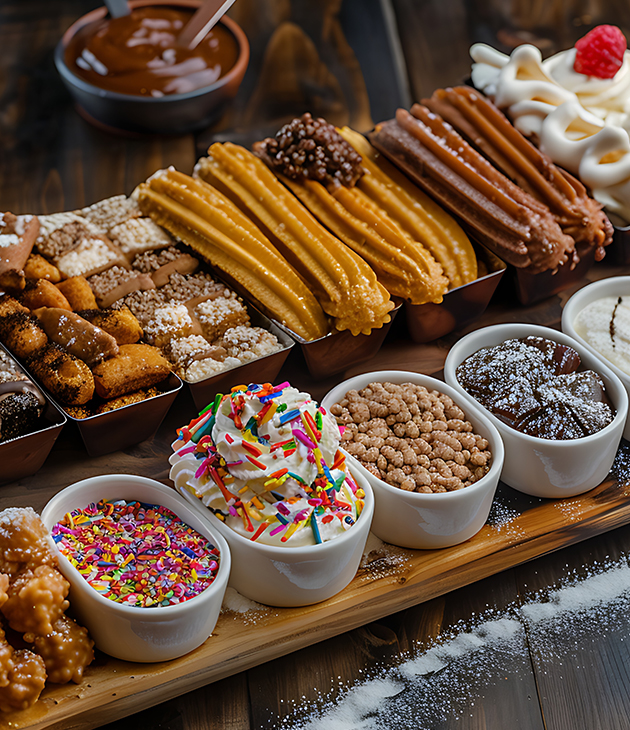 Push Cart churros rellenos