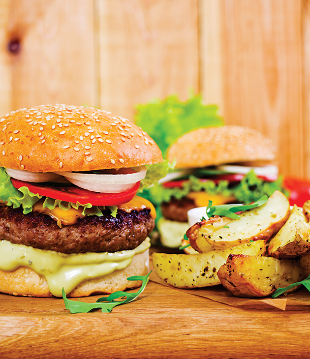 Push cart hamburguesas